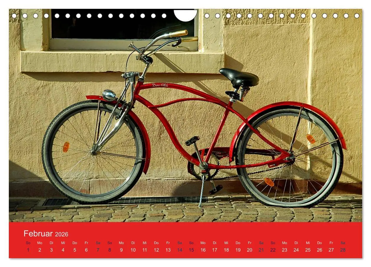 Bild: 9783516025545 | Mit dem Fahrrad durch 2026 (Wandkalender 2026 DIN A4 quer),...