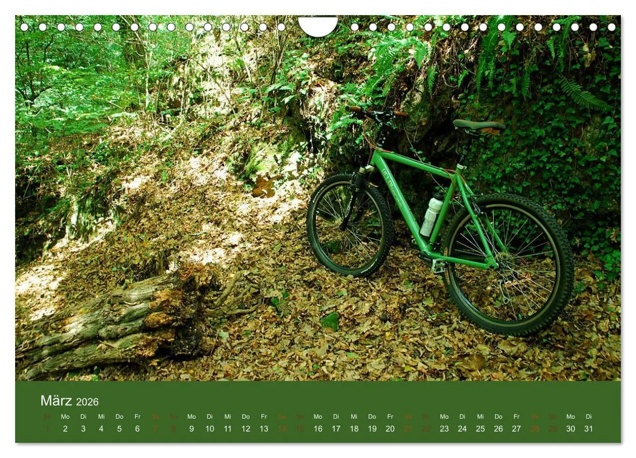 Bild: 9783516025545 | Mit dem Fahrrad durch 2026 (Wandkalender 2026 DIN A4 quer),...