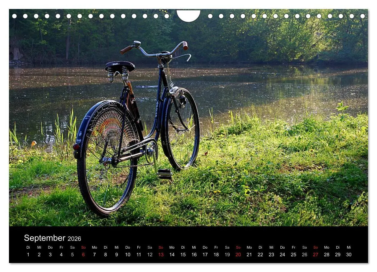 Bild: 9783516025545 | Mit dem Fahrrad durch 2026 (Wandkalender 2026 DIN A4 quer),...