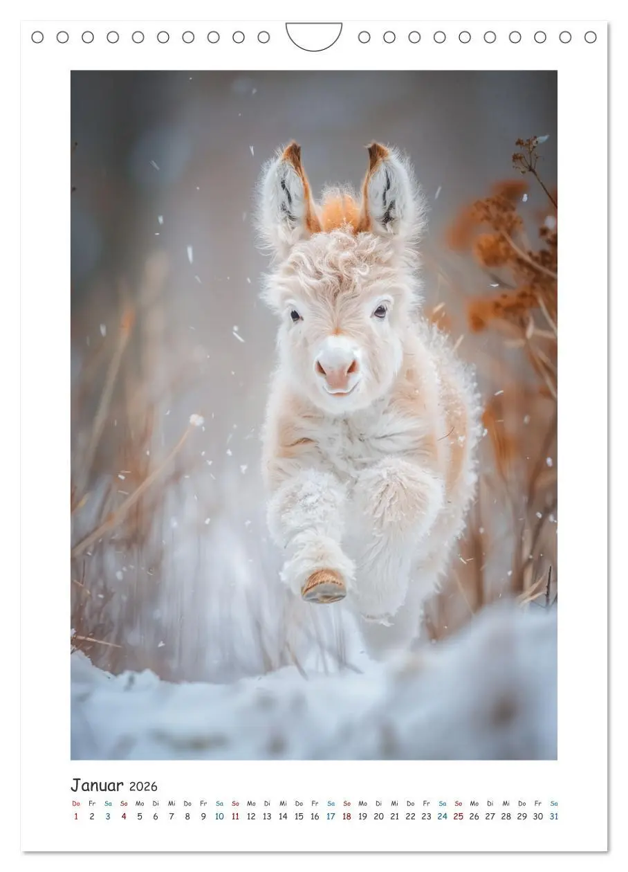 Bild: 9783516265545 | Lustige Esel (Wandkalender 2026 DIN A4 hoch), CALVENDO Monatskalender