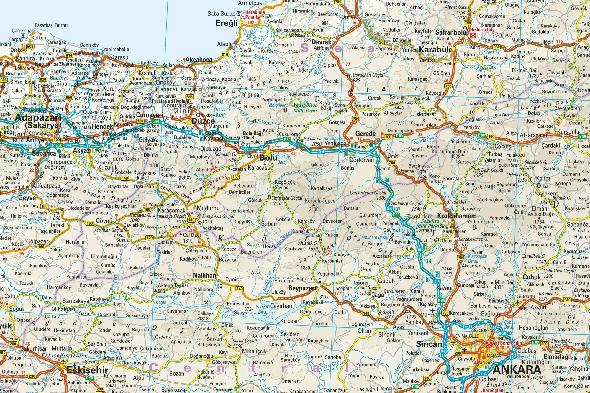Bild: 9783831775545 | Reise Know-How Landkarte Türkei / Türkiye (1:1.100.000) | (Land-)Karte