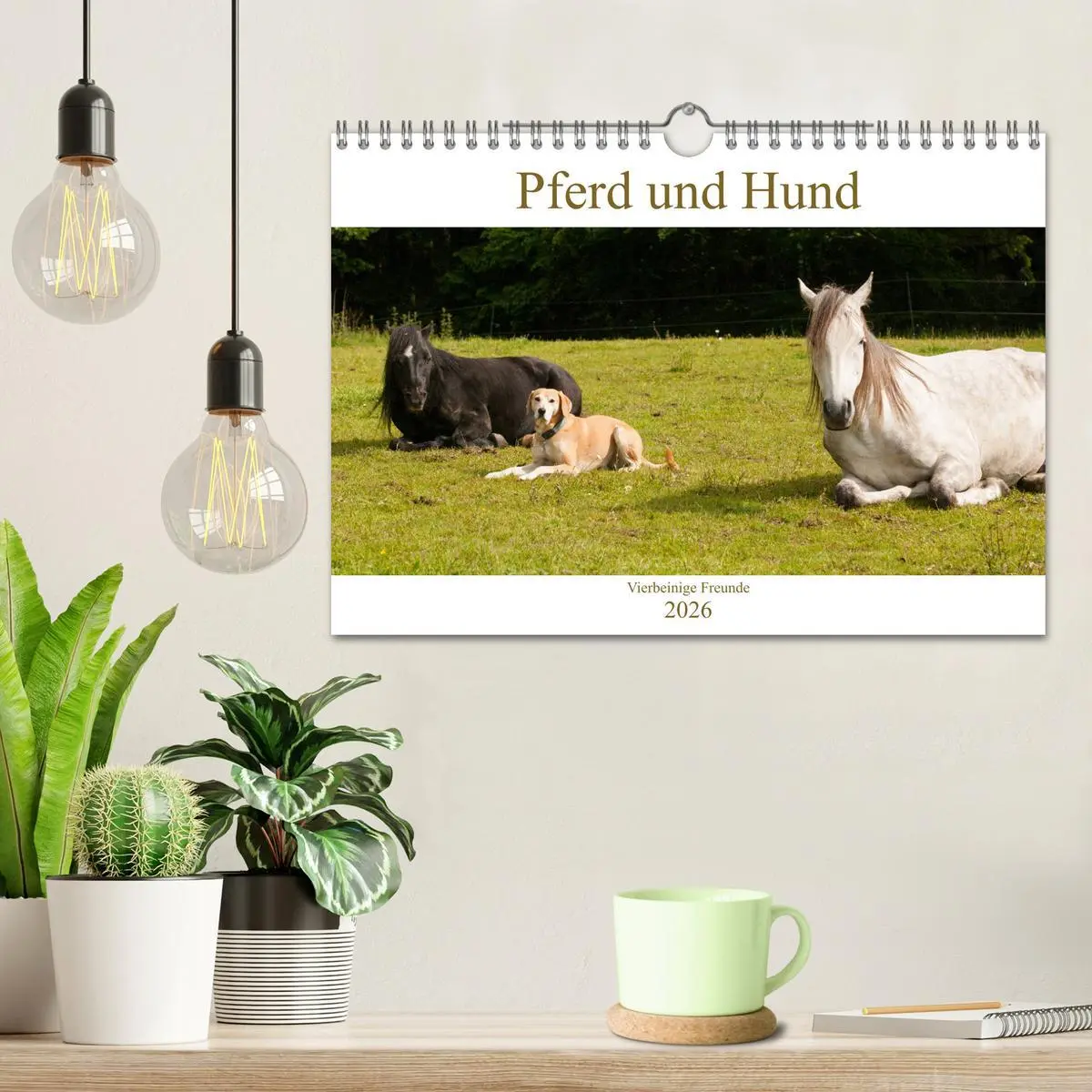 Bild: 9783457925645 | Pferd und Hund - Vierbeinige Freunde (Wandkalender 2026 DIN A4...