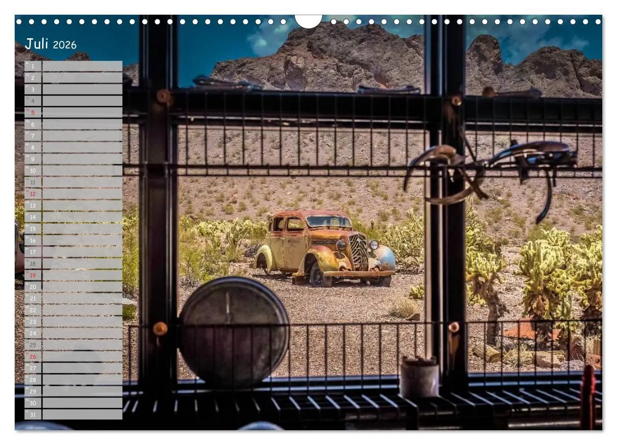 Bild: 9783516015645 | Vergessene Zeitzeugen entlang der Route 66 (Wandkalender 2026 DIN...
