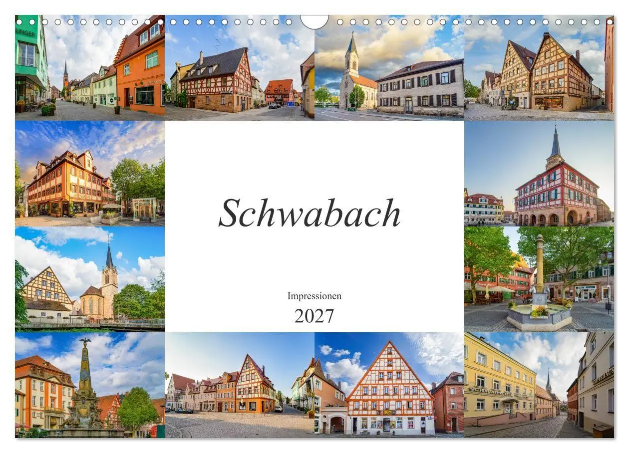 Cover: 9783569655645 | Schwabach Impressionen (Wandkalender 2027 DIN A3 quer), CALVENDO...