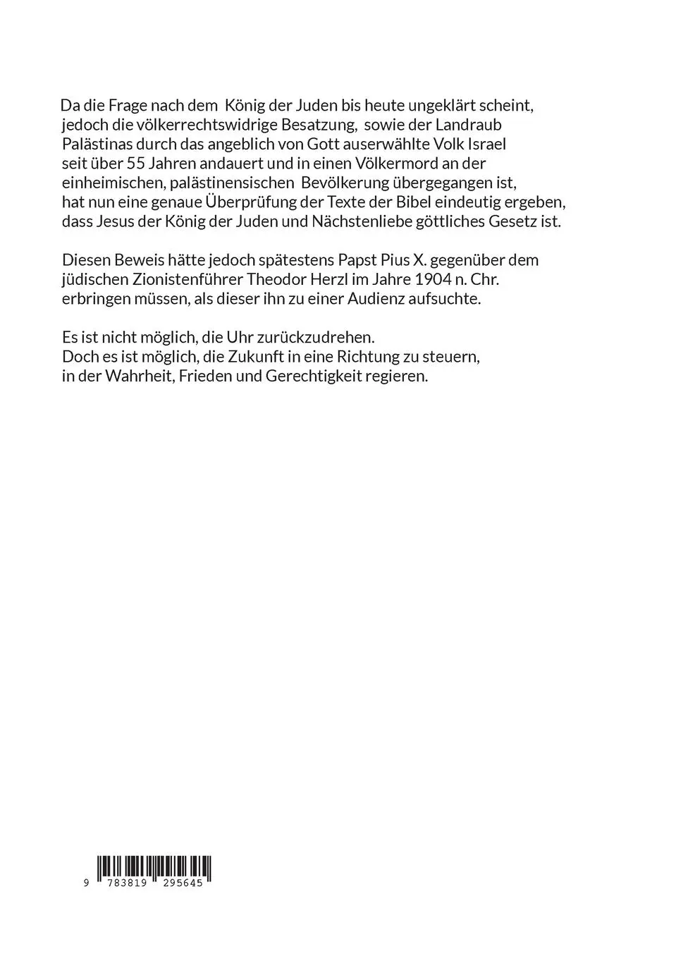 Rückseite: 9783819295645 | Als Papst Pius X. im Jahre 1904 n. Chr. keine echte Antwort auf die...