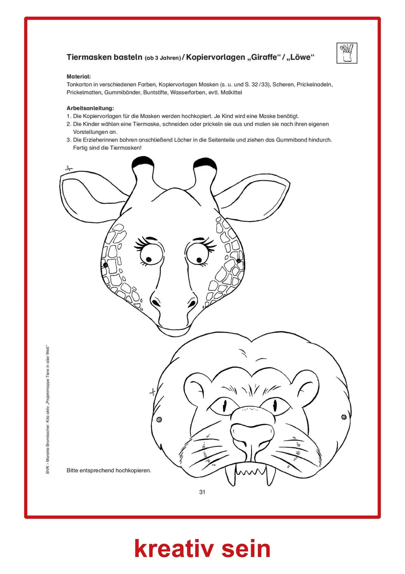 Bild: 9783867405645 | Kita aktiv Projektmappe Tiere in aller Welt | Mareike Brombacher