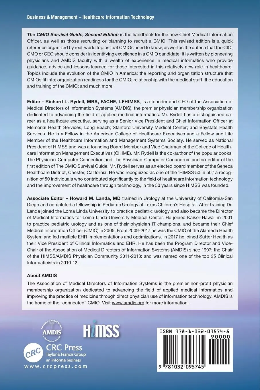 Rückseite: 9781032095745 | The CMIO Survival Guide | Mba Rydell (u. a.) | Taschenbuch | Englisch