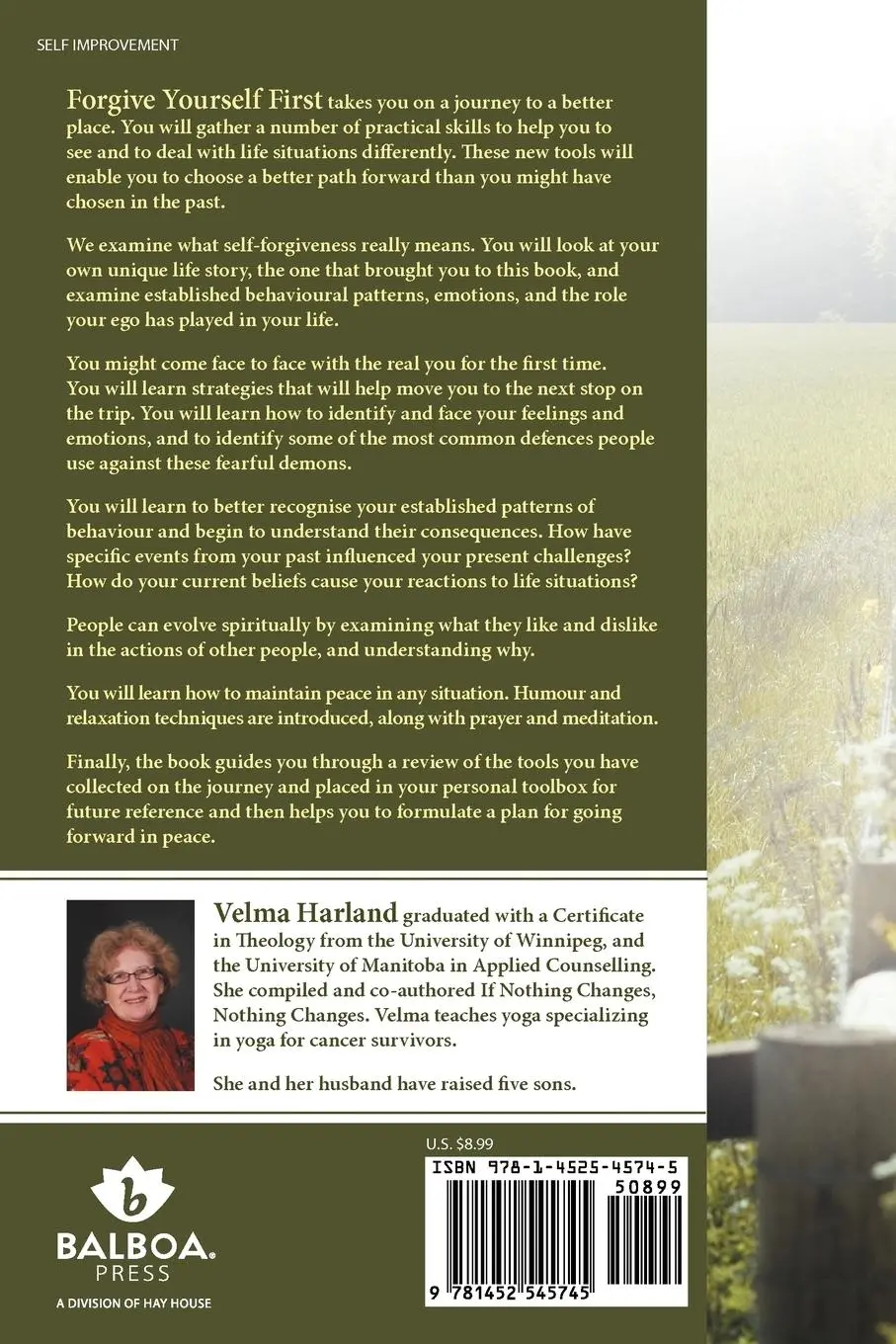 Rückseite: 9781452545745 | Forgive Yourself First | A Guide to Personal Peace | Harland | Buch