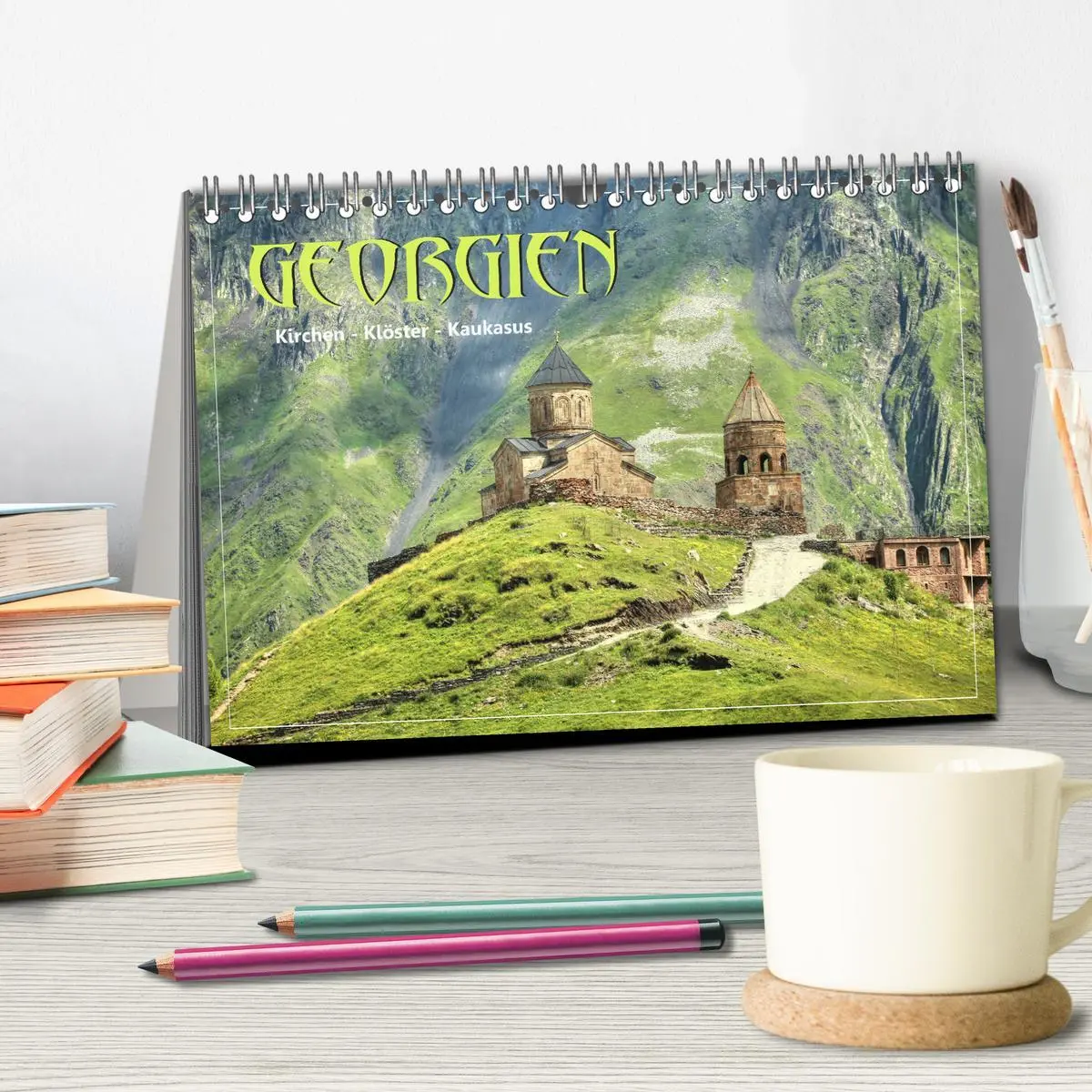 Bild: 9783457775745 | Georgien - Kirchen Klöster Kaukasus (Tischkalender 2026 DIN A5...