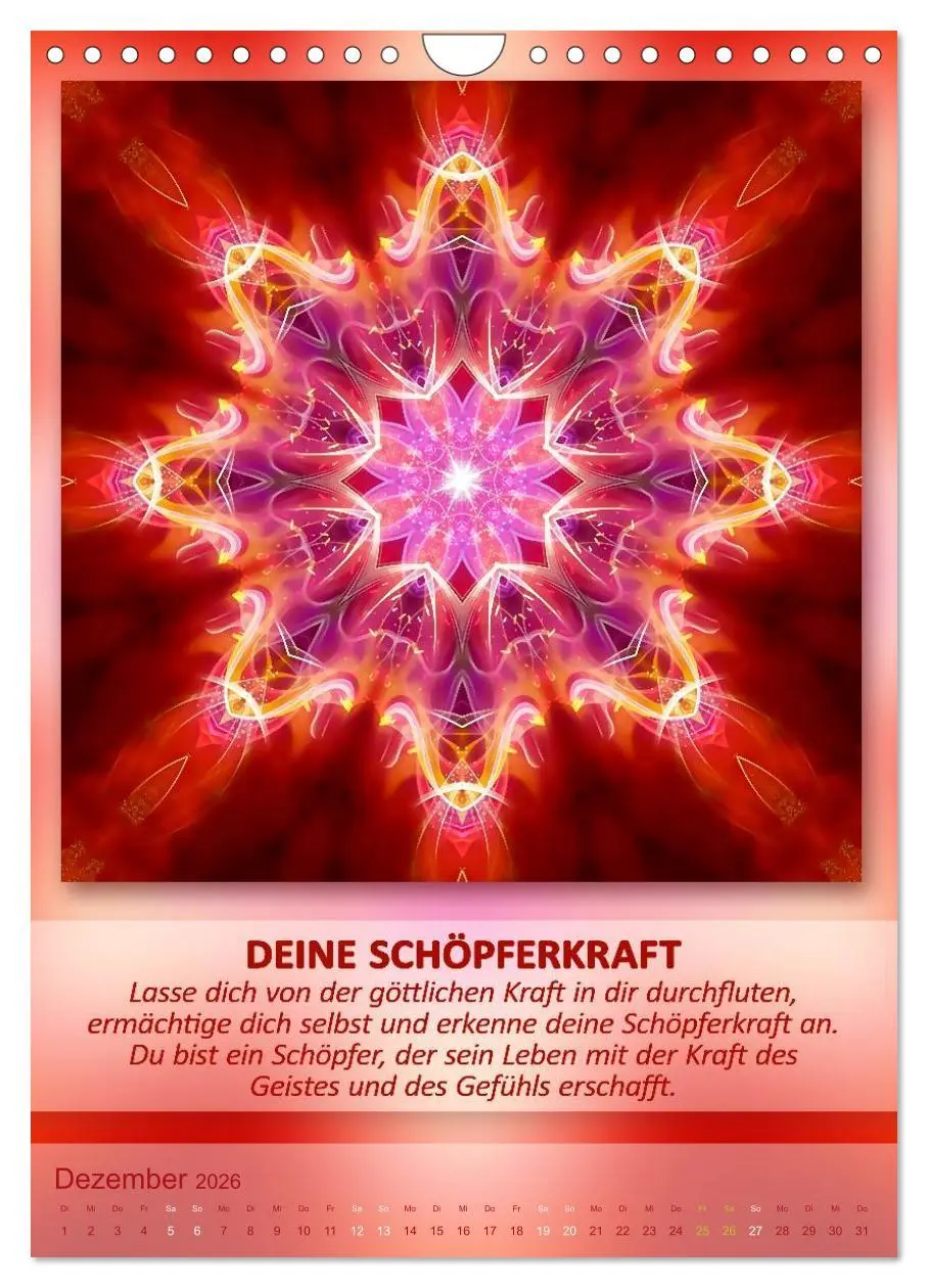 Bild: 9783516485745 | Light Energy Mandalas - Kalender - Vol. 1 (Wandkalender 2026 DIN A4...