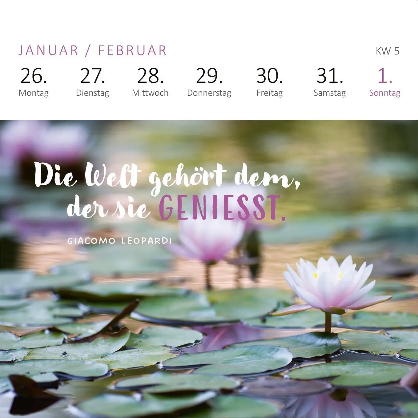Bild: 4014489135845 | Mini-Wochenkalender Ich wünsch dir was 2026 | Kalender | 108 S. | 2026