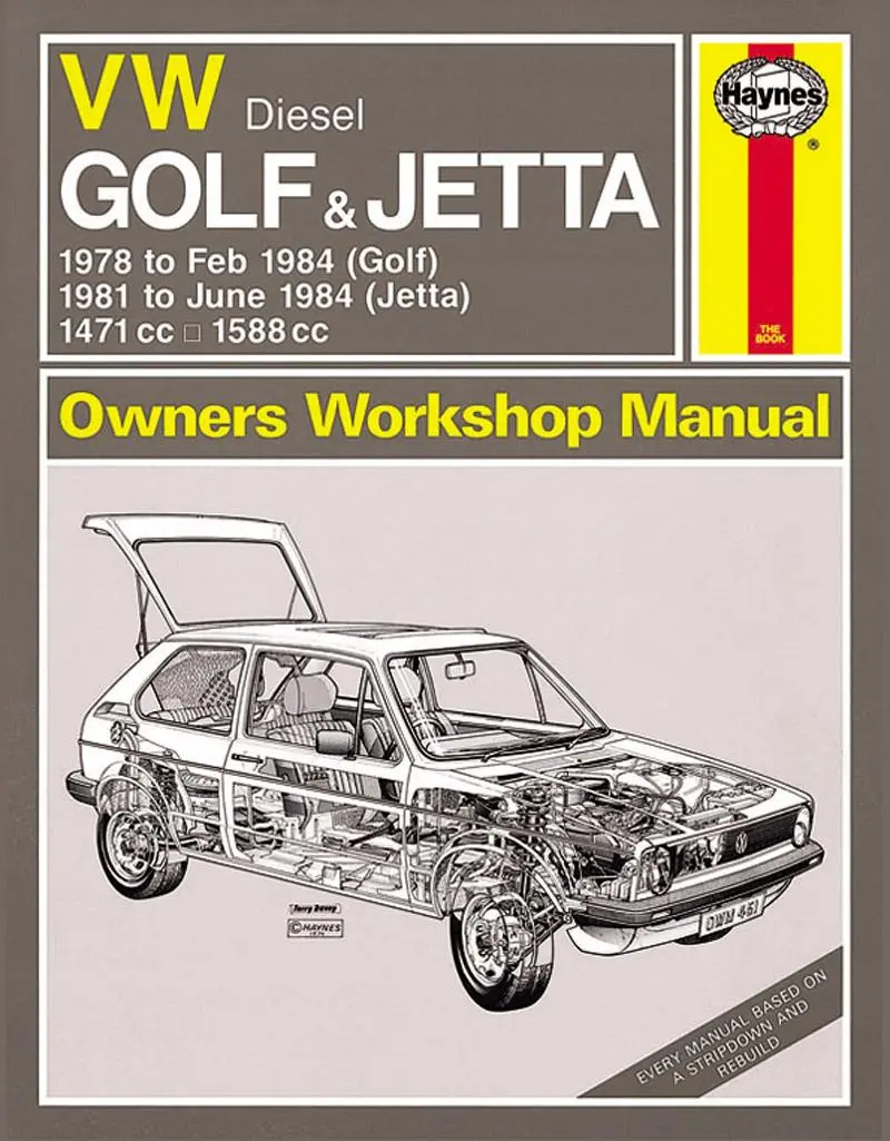 Cover: 9780857335845 | VW Golf &amp; Jetta Mk 1 Diesel (78 - 84) Haynes Repair Manual | 1978-84
