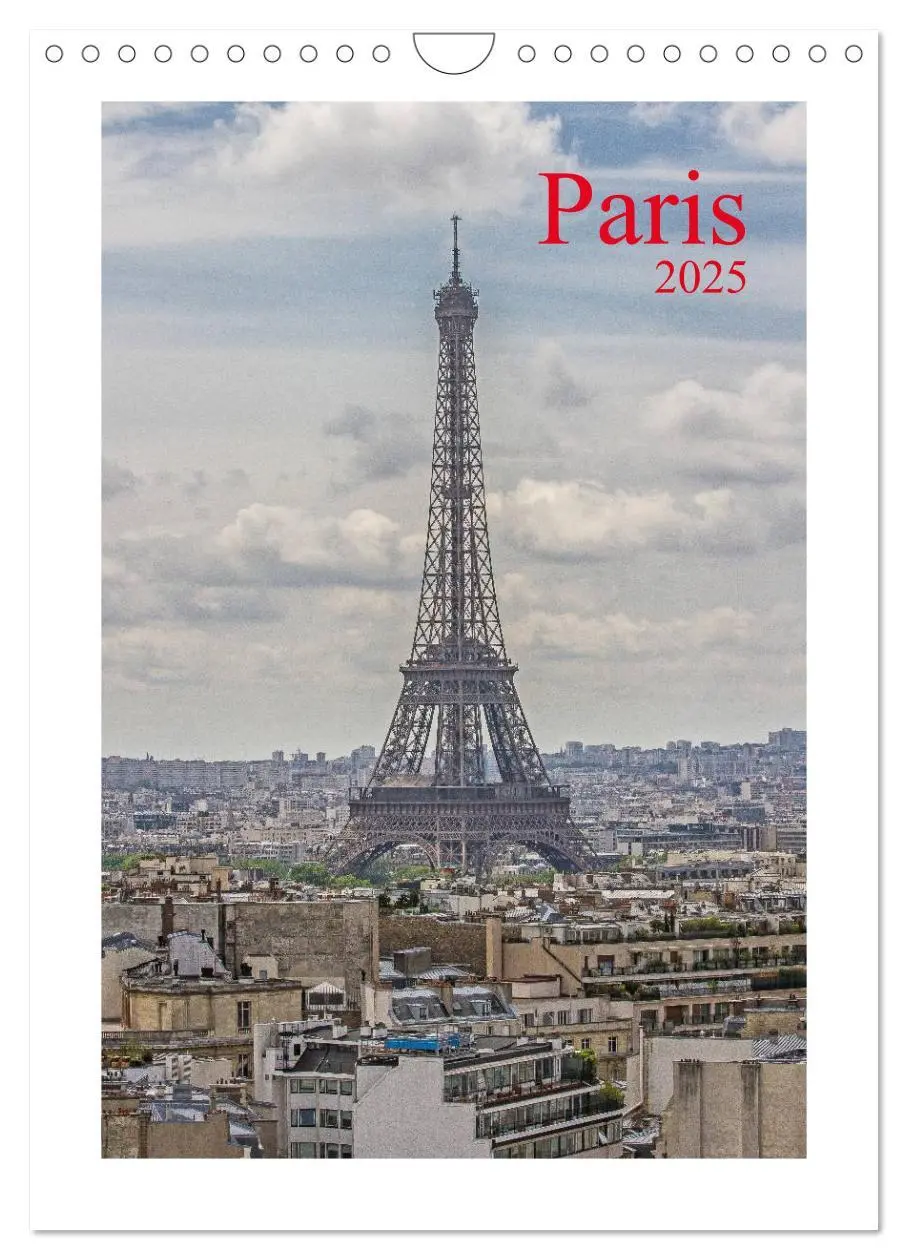 Cover: 9783457075845 | Paris (Wandkalender 2025 DIN A4 hoch), CALVENDO Monatskalender | 2025