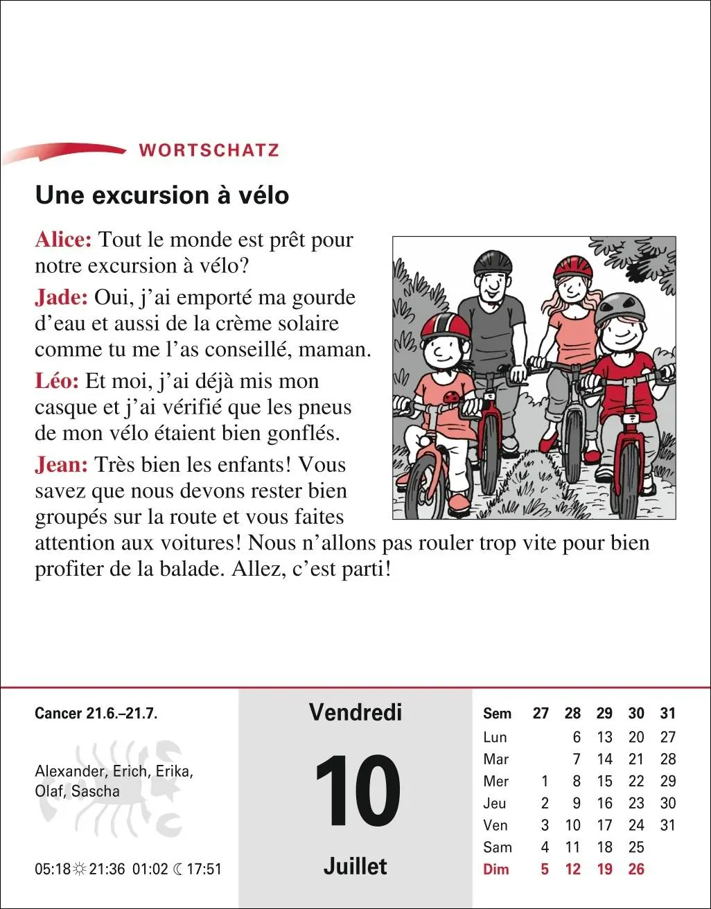 Bild: 9783840035845 | Französisch Sprachkalender 2026 - Französisch lernen leicht gemacht...