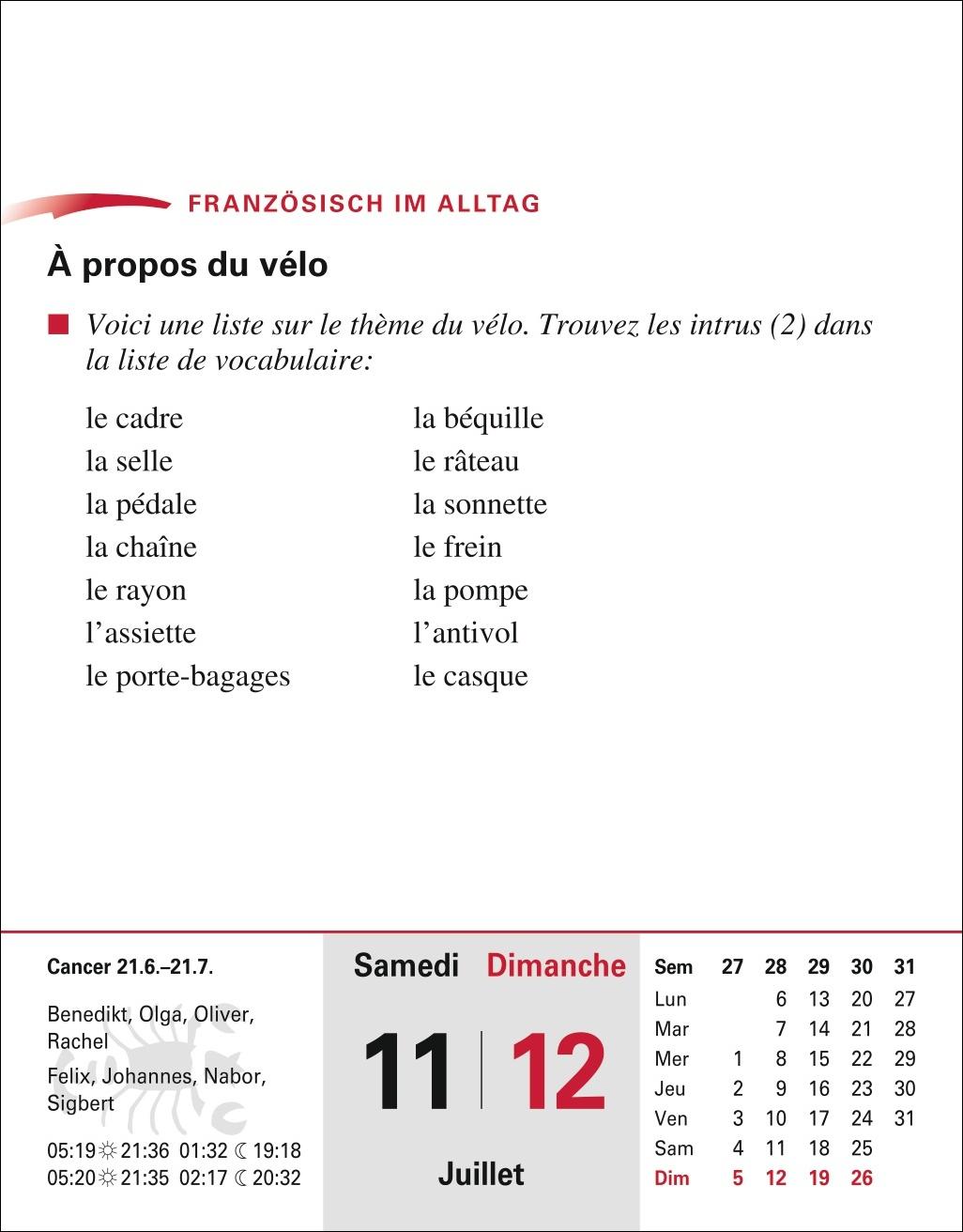 Bild: 9783840035845 | Französisch Sprachkalender 2026 - Französisch lernen leicht gemacht...