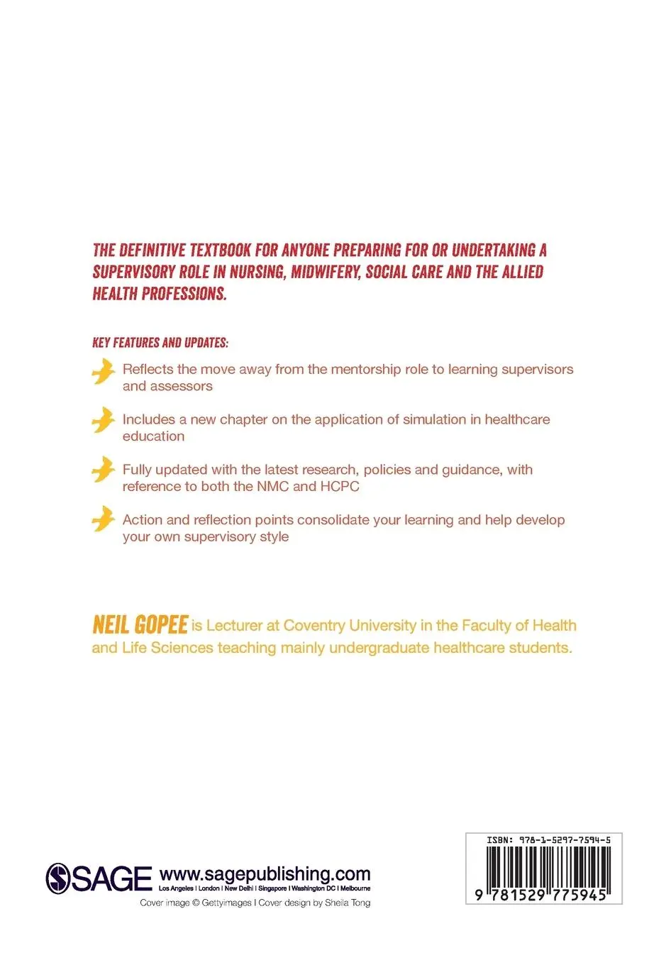 Rückseite: 9781529775945 | Supervision of Learning and Assessment in Healthcare | Neil Gopee