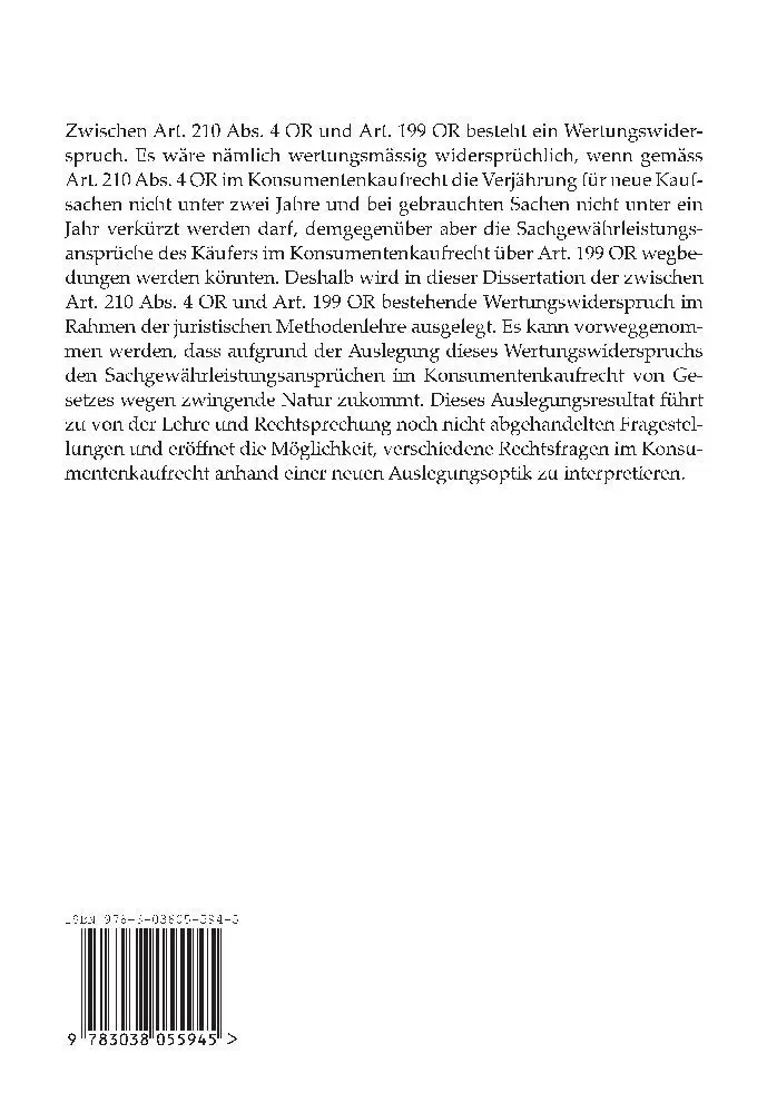 Bild: 9783038055945 | Verjährungsfristverkürzung und Haftungsbeschränkung | Fabian Akeret