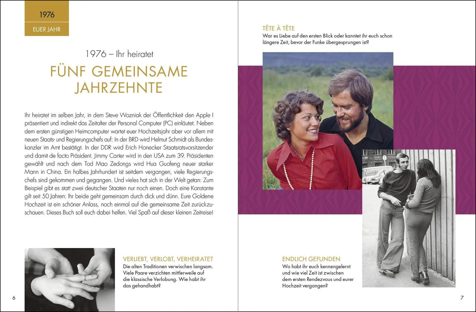 Bild: 9783629015945 | Goldene Hochzeit 1976 - 2026 | Jahrgangsbuch zum 50. Hochzeitstag