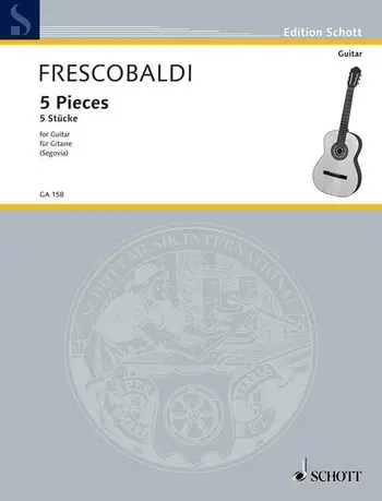 Cover: 9790001095945 | 5 Pieces | Girolamo Frescobaldi | Buch | 1979 | Schott Music