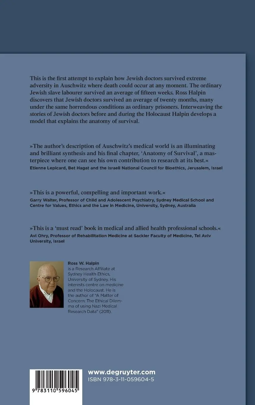 Rückseite: 9783110596045 | Jewish Doctors and the Holocaust | Ross W. Halpin | Buch | XVI | 2024