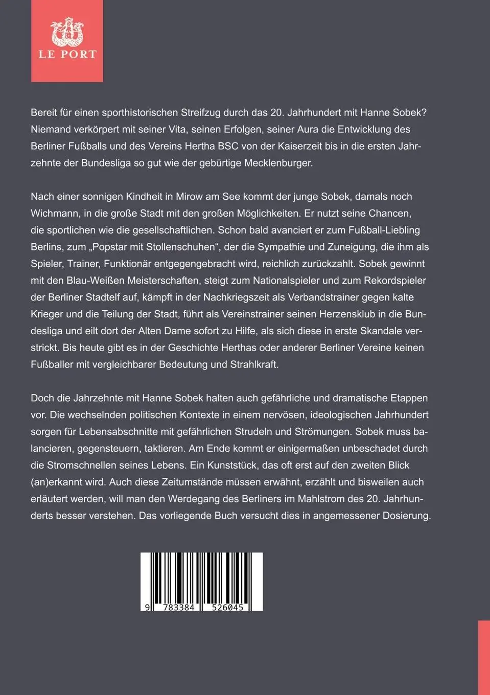 Rückseite: 9783384526045 | Hanne Sobek | Fußballidol. Popstar. Legende. | Bernd Engel | Buch