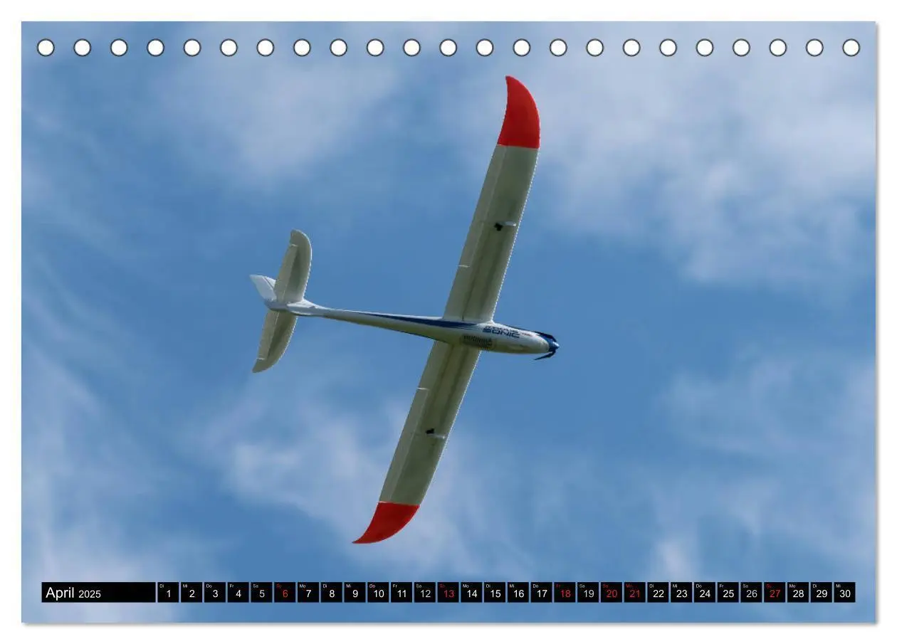 Bild: 9783435556045 | Modellflugkalender 2025 (Tischkalender 2025 DIN A5 quer), CALVENDO...