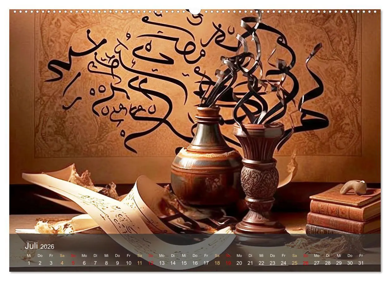 Bild: 9783457406045 | Arabische Kalligraphie in Kunstform (Wandkalender 2026 DIN A2...