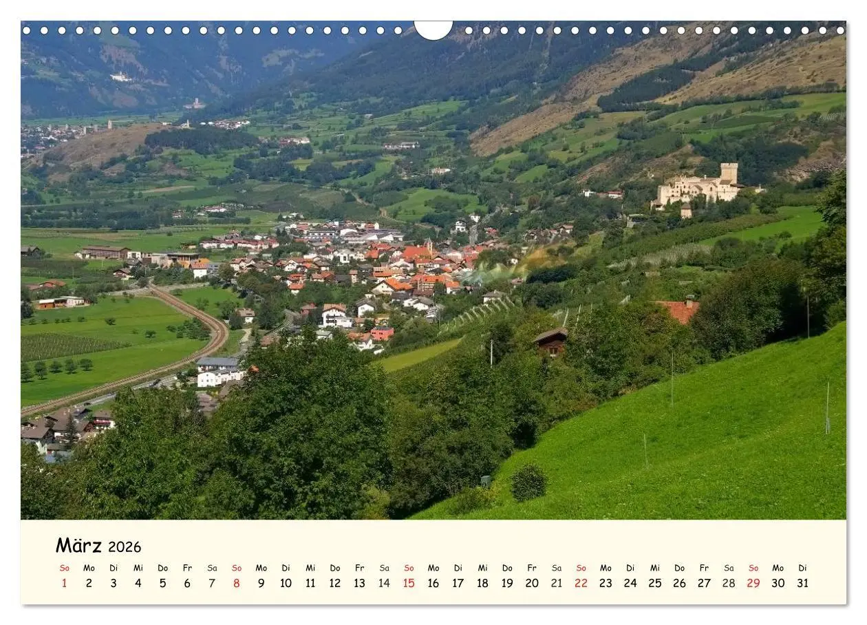 Bild: 9783457956045 | Vinschgau - Die Sonnenseite Südtirols (Wandkalender 2026 DIN A3...
