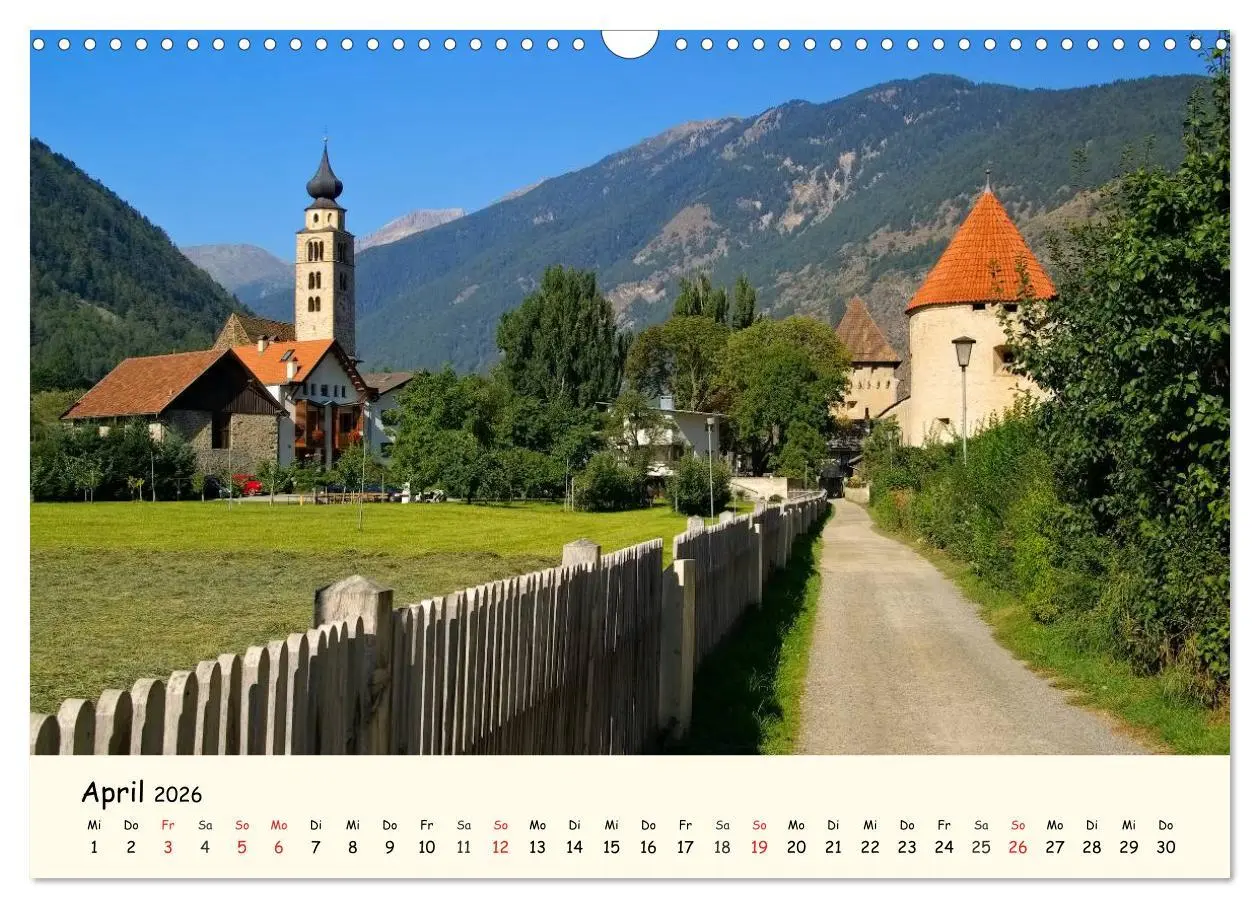 Bild: 9783457956045 | Vinschgau - Die Sonnenseite Südtirols (Wandkalender 2026 DIN A3...