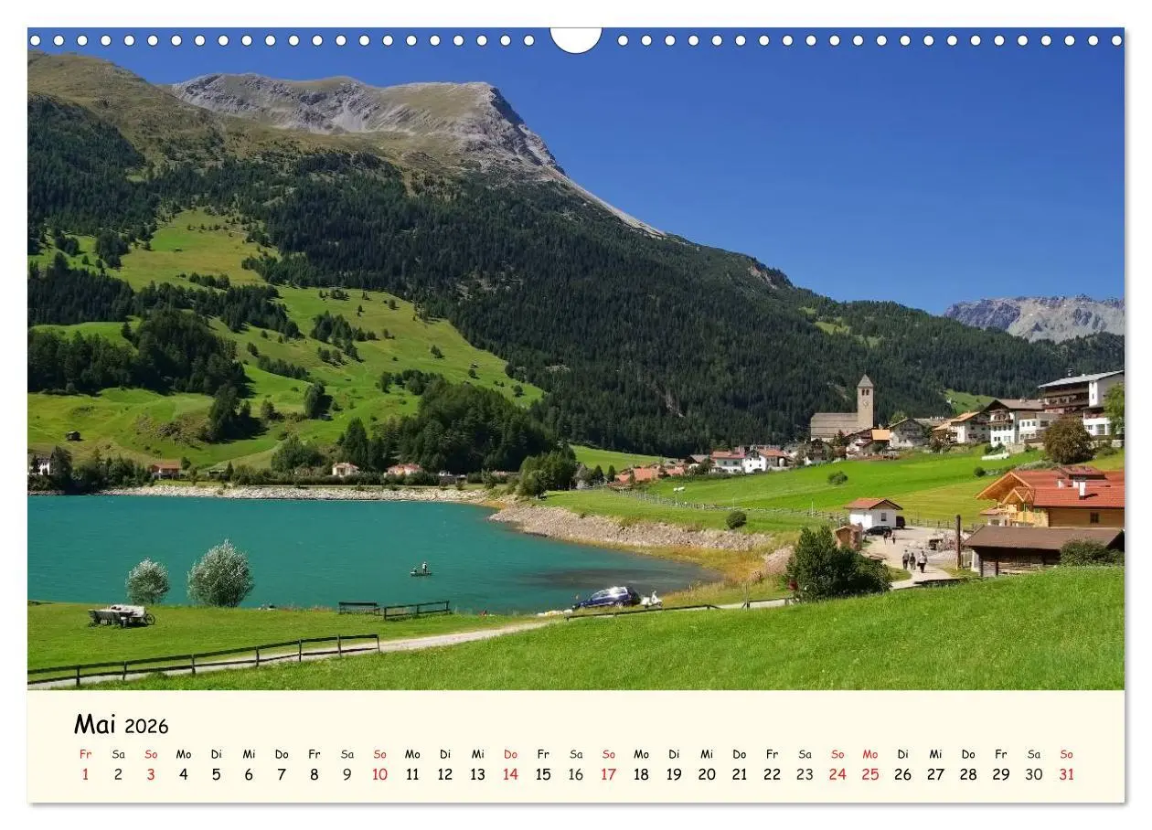 Bild: 9783457956045 | Vinschgau - Die Sonnenseite Südtirols (Wandkalender 2026 DIN A3...