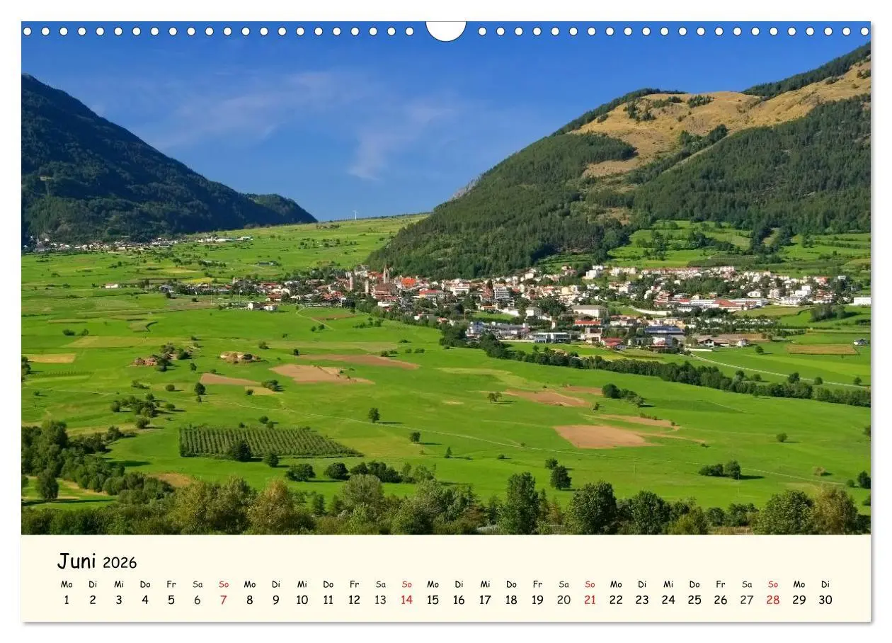 Bild: 9783457956045 | Vinschgau - Die Sonnenseite Südtirols (Wandkalender 2026 DIN A3...