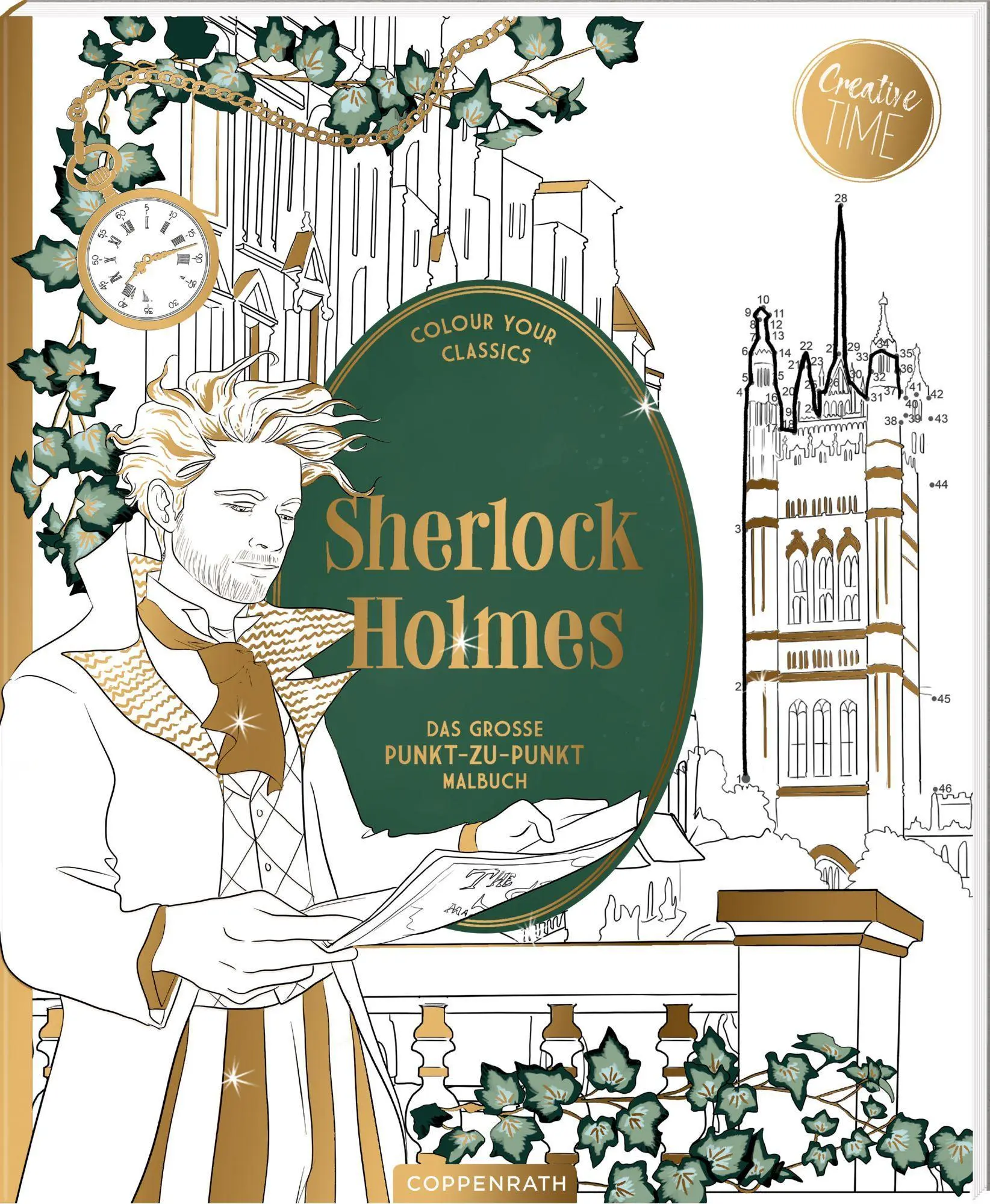Cover: 4050003956145 | Sherlock Holmes - Das große Punkt-zu-Punkt-Malbuch | Ludovic Sallé