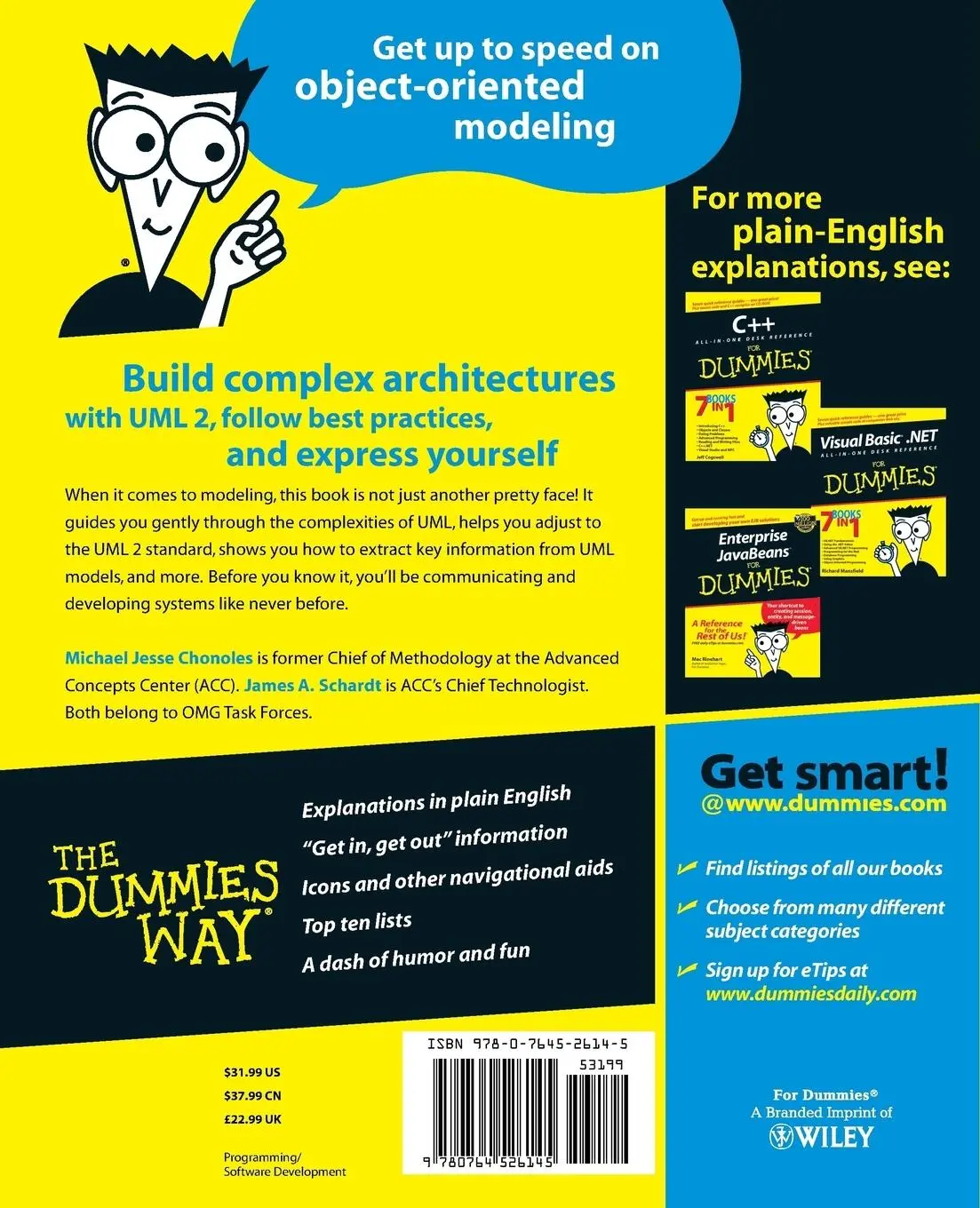 Rückseite: 9780764526145 | UML 2 for Dummies | Michael Jesse Chonoles (u. a.) | Taschenbuch