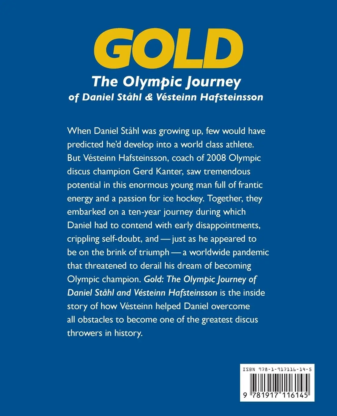 Rückseite: 9781917116145 | GOLD | The Olympic Journey of Daniel Ståhl &amp; Vésteinn Hafsteinsson