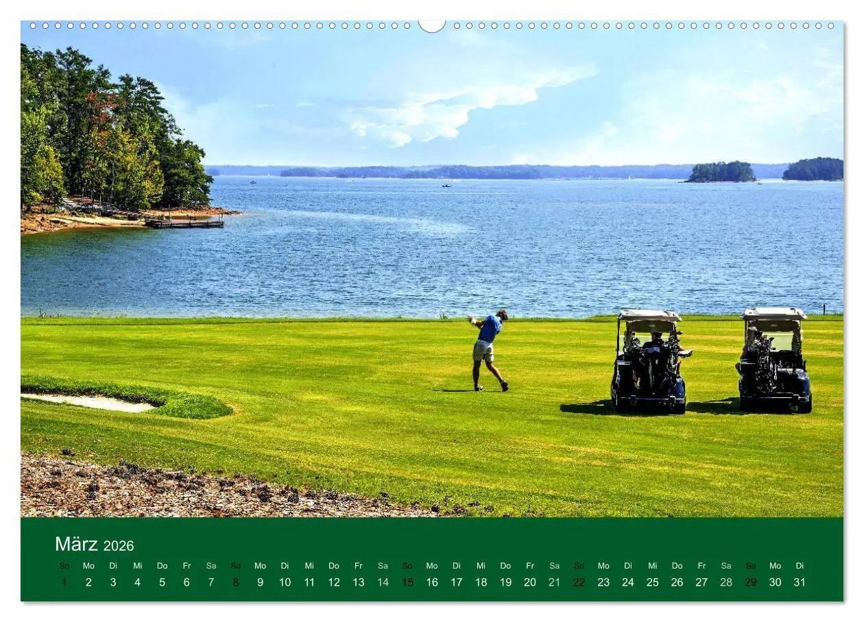 Bild: 9783457876145 | Golf Sport (Wandkalender 2026 DIN A2 quer), CALVENDO Monatskalender