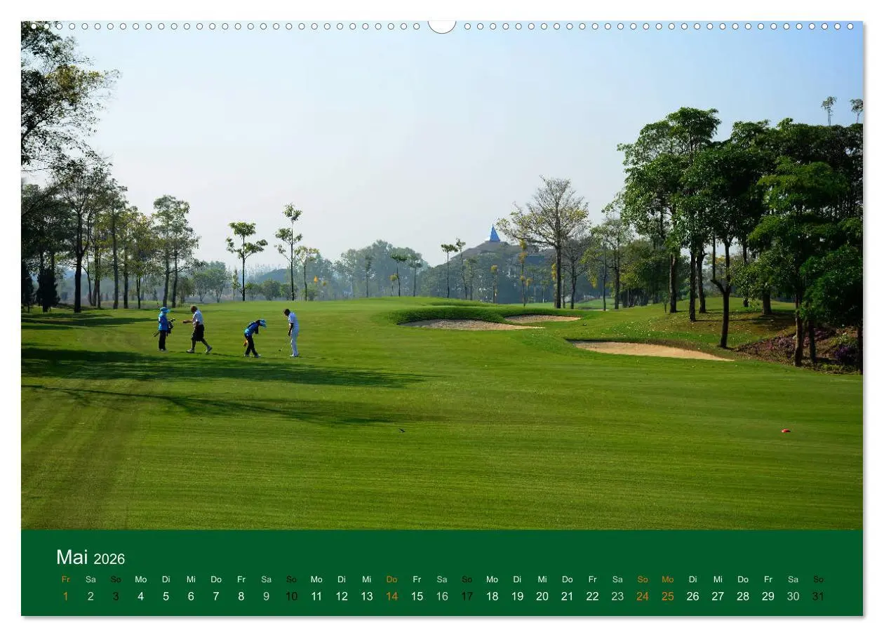 Bild: 9783457876145 | Golf Sport (Wandkalender 2026 DIN A2 quer), CALVENDO Monatskalender