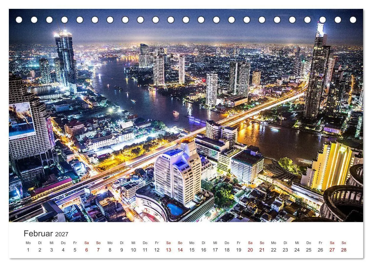 Bild: 9783569436145 | Bangkok - Die spektakuläre Hauptstadt von Thailand. (Tischkalender...