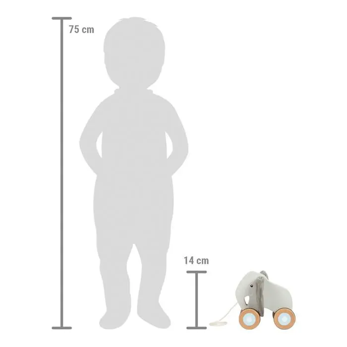 Bild: 4020972126245 | Nachziehtier Elefant mit Knisterohren | 12624 | Deutsch | 2025