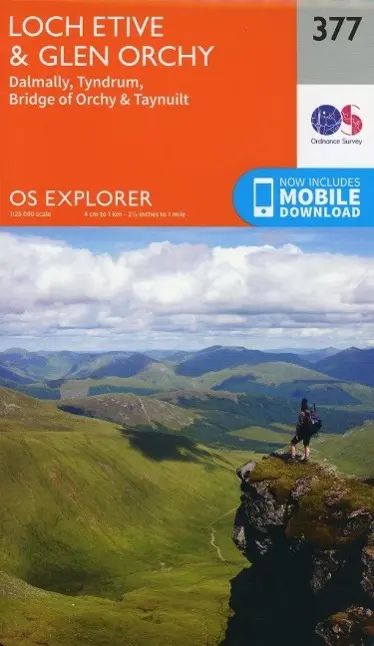 Cover: 9780319246245 | Loch Etive and Glen Orchy | Ordnance Survey | (Land-)Karte | Englisch