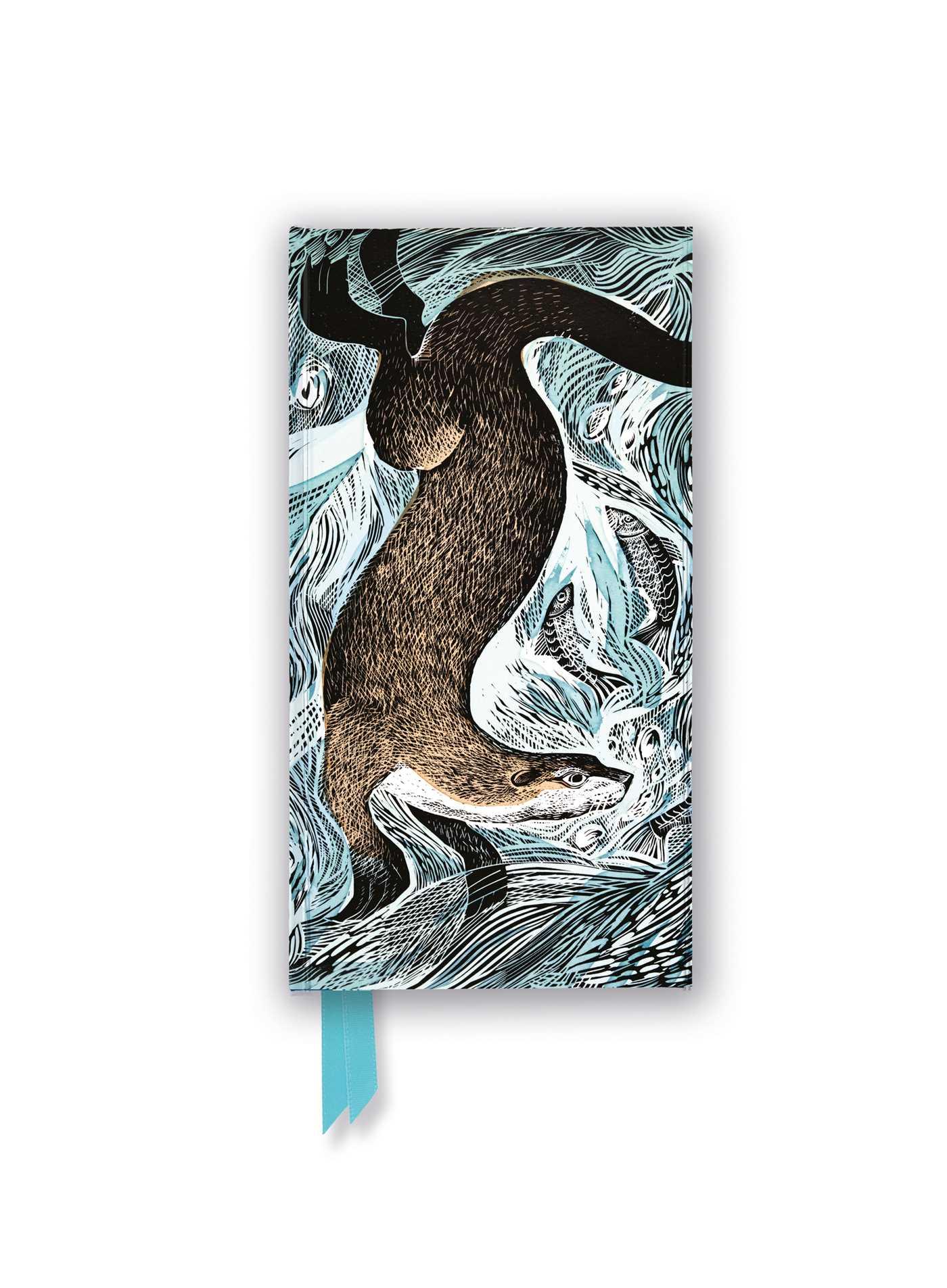 Cover: 9781804176245 | Angela Harding: Fishing Otter (Slimline Journal) | Publishing | Buch