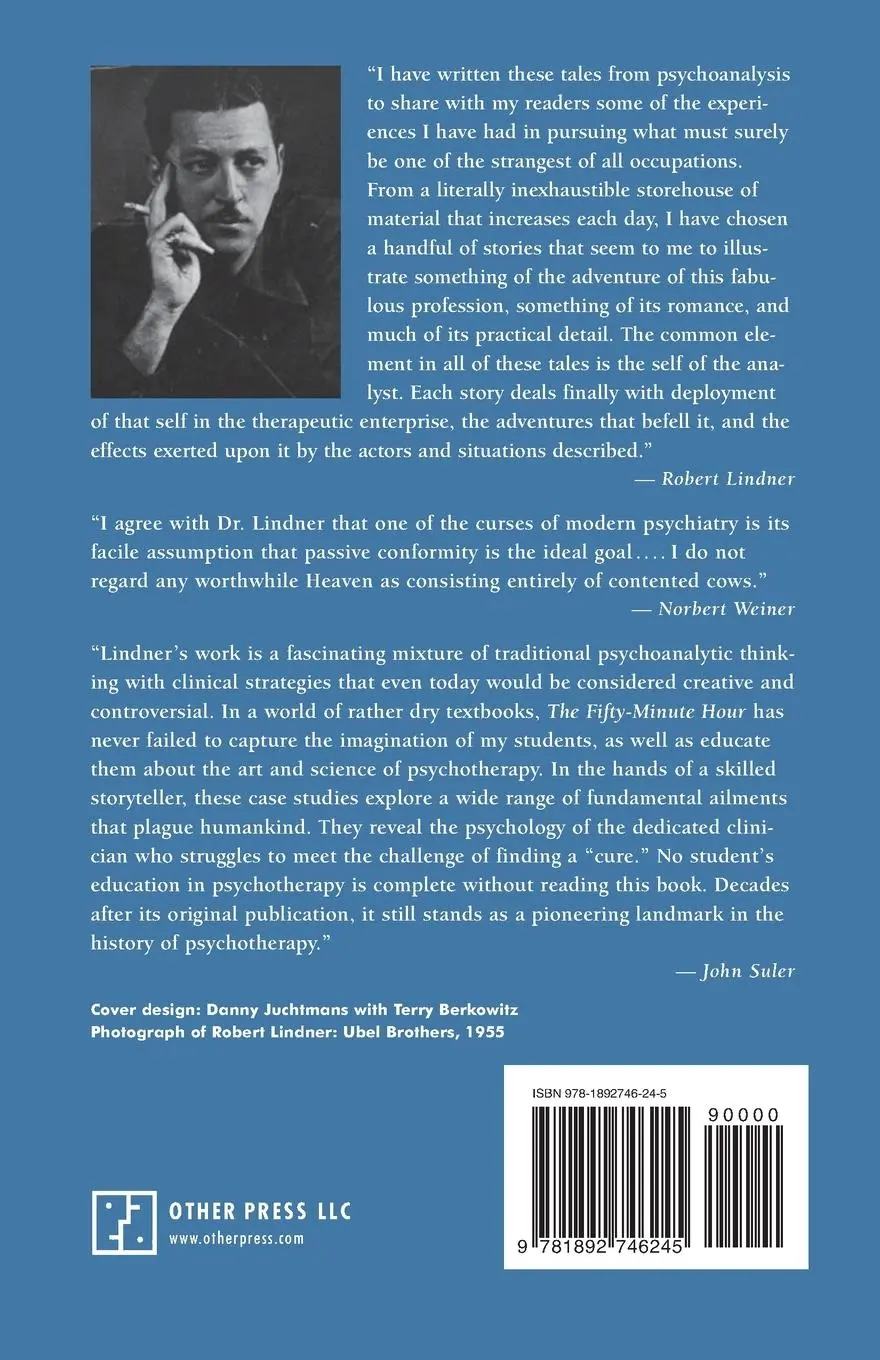 Rückseite: 9781892746245 | The Fifty-Minute Hour | Robert Lindner | Taschenbuch | Englisch | 1999