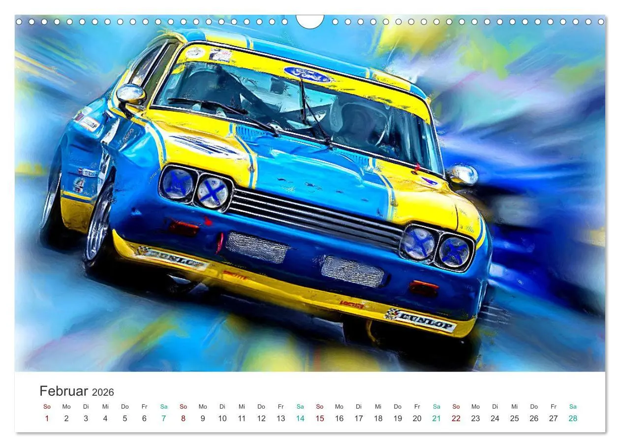 Bild: 9783457246245 | Kultautos - Capri und Escort (Wandkalender 2026 DIN A3 quer),...