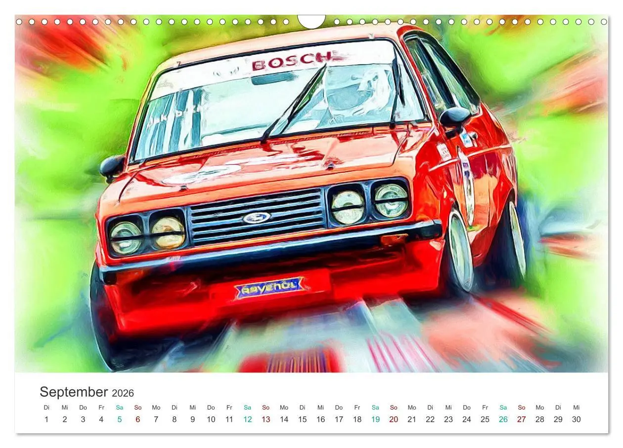 Bild: 9783457246245 | Kultautos - Capri und Escort (Wandkalender 2026 DIN A3 quer),...