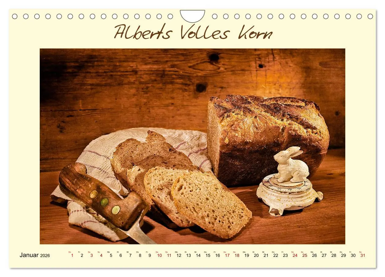 Bild: 9783457796245 | Mein liebstes Brot (Wandkalender 2026 DIN A4 quer), CALVENDO...