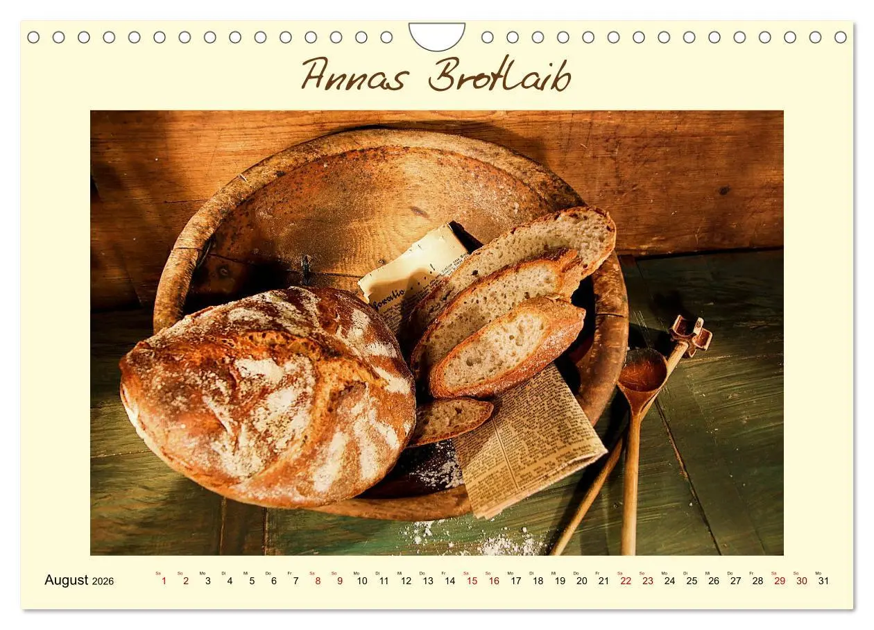 Bild: 9783457796245 | Mein liebstes Brot (Wandkalender 2026 DIN A4 quer), CALVENDO...