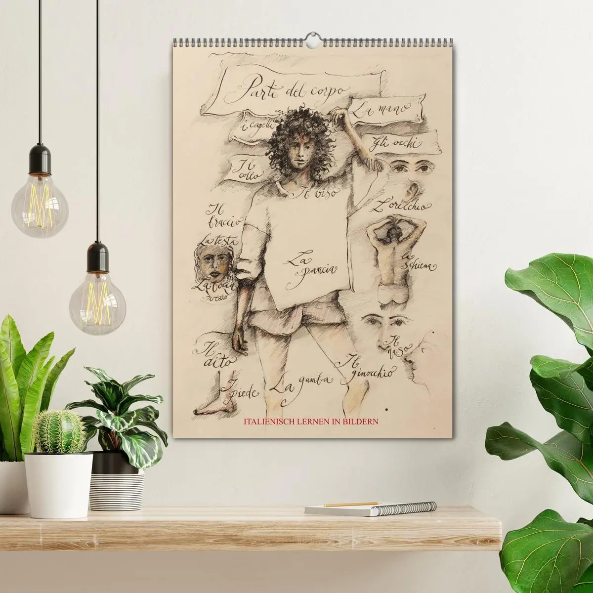 Bild: 9783516406245 | Italienisch Lernen in Bildern (Wandkalender 2026 DIN A2 hoch),...