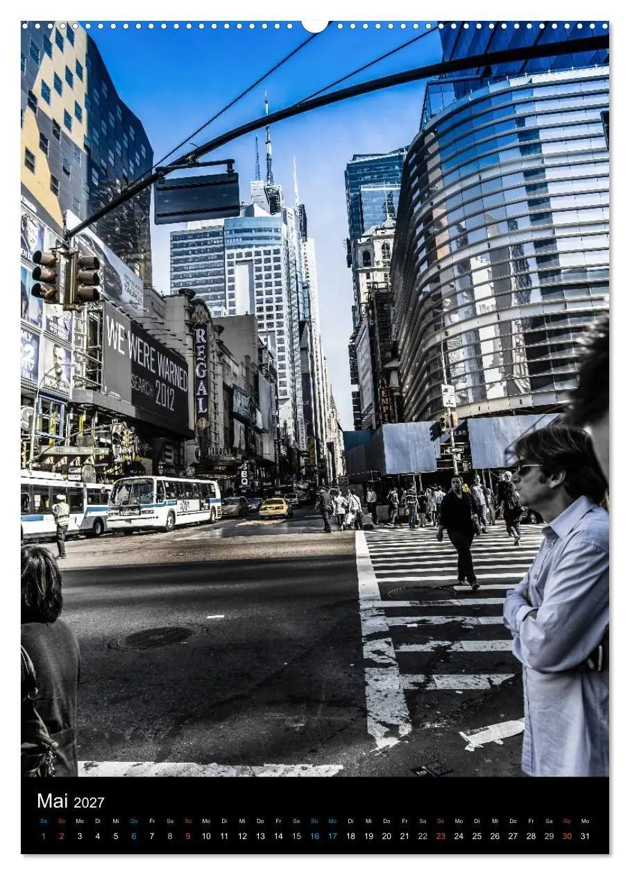 Bild: 9783594246245 | NEW YORK - street view (Wandkalender 2027 DIN A2 hoch), CALVENDO...