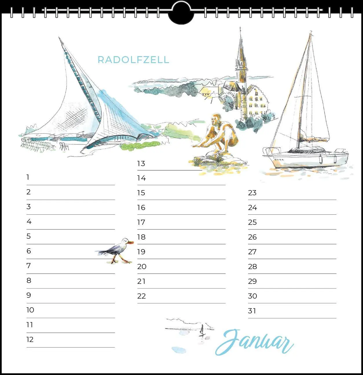 Bild: 9783861926245 | See La Vie | immerwährender Geburtstags- und Tischkalender | Heidegger