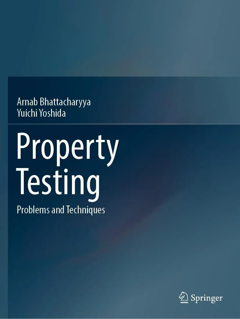 Cover: 9789811686245 | Property Testing | Problems and Techniques | Yuichi Yoshida (u. a.)