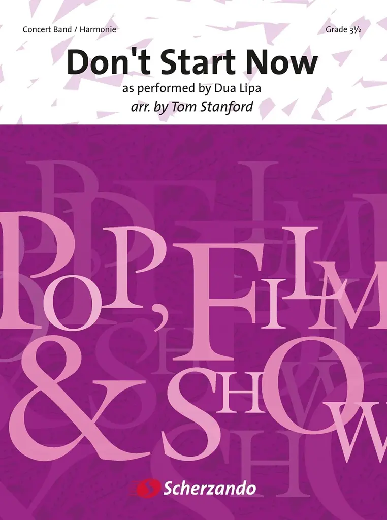 Cover: 9790035246245 | Don't Start Now | as performed by Dua Lipa | Tom Stanford | Deutsch